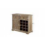 Buffet avec rangements intégrés, meuble bar à vin avec casiers amovibles, meuble bar à café avec étagère réglable