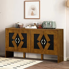 60 Mid Century Modern Sideboard Buffet Cabinet with Storage for Stylish Home Organization