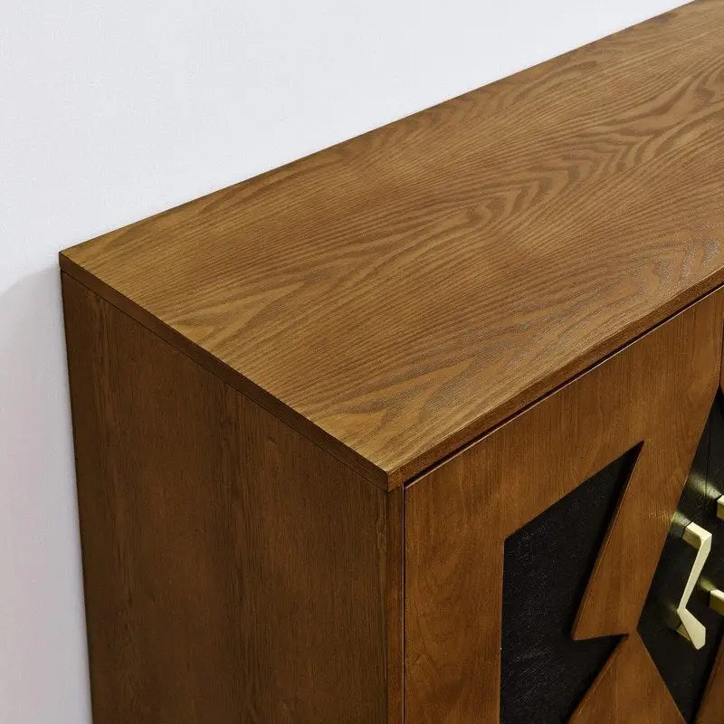 Buffet/meuble de rangement style Mid-Century Modern de 60 pouces avec rangement pour une organisation élégante de la maison