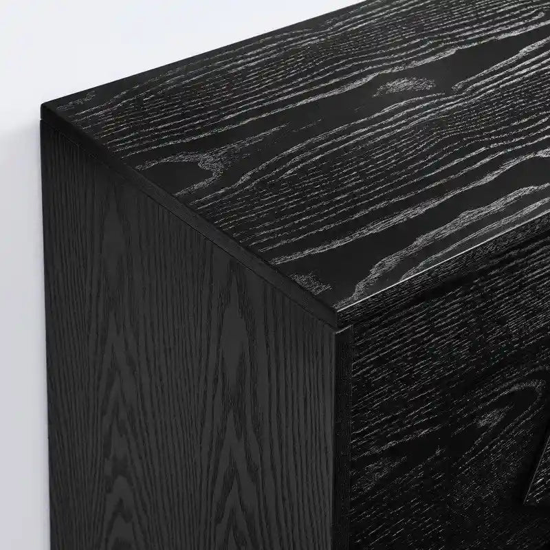 Buffet/meuble de rangement style Mid-Century Modern de 60 pouces avec rangement pour une organisation élégante de la maison