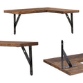 Ensemble de 3 étagères flottantes en bois, étagères murales pour chambre, salle de bain, salon et cuisine, 40 x 29 cm