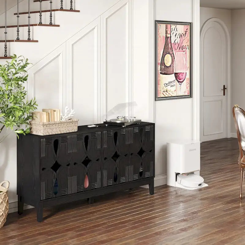 Meuble de rangement polyvalent de style moderne du milieu du siècle pour différentes pièces