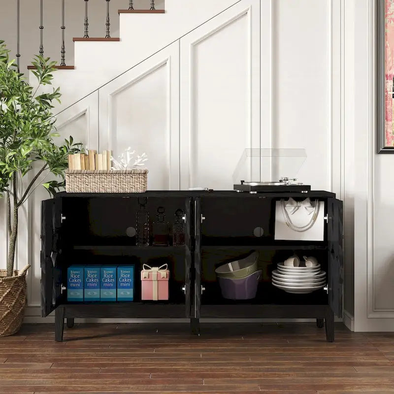 Meuble de rangement polyvalent de style moderne du milieu du siècle pour différentes pièces