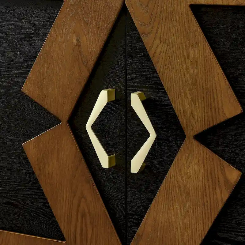 Meuble de rangement polyvalent de style moderne du milieu du siècle avec étagères réglables