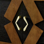 Meuble de rangement polyvalent de style moderne du milieu du siècle avec étagères réglables