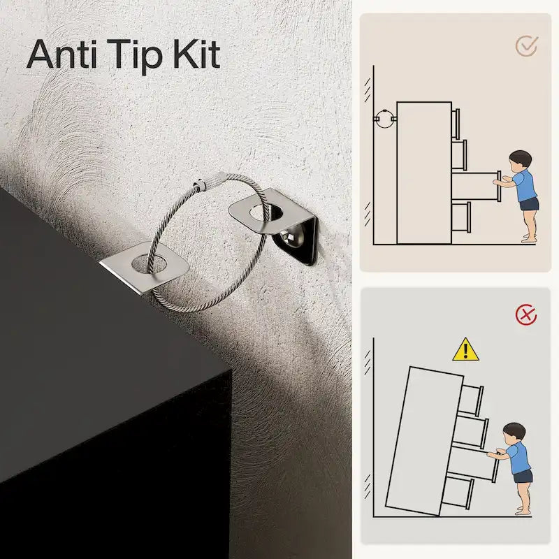 Classeur à 4 tiroirs avec serrure pour dossiers de format A4/Lettre/Légal