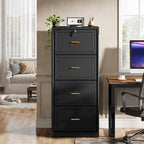 Classeur à 4 tiroirs avec serrure pour dossiers de format A4/Lettre/Légal