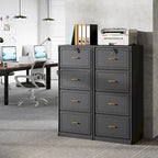 Classeur à 4 tiroirs avec serrure pour dossiers de format A4/Lettre/Légal