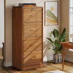 Classeur à 4 tiroirs avec serrure pour dossiers de format A4/Lettre/Légal