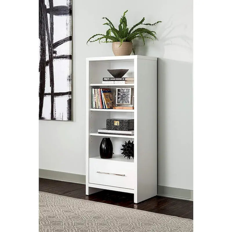 Bibliothèque tour de rangement décorative ClosetMaid 165100 avec tiroir, blanche (lot de 2)