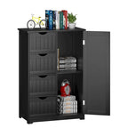 Armoire de rangement au sol Gymax avec 4 tiroirs réglables - Voir les détails