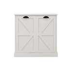 Armoire de tri du linge moderne avec deux compartiments et sacs en tissu amovibles