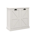 Armoire de tri du linge moderne avec deux compartiments et sacs en tissu amovibles