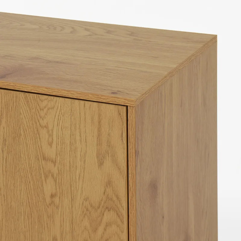 Meuble de rangement moderne avec 3 tiroirs et une étagère réglable pour salon, bureau à domicile, entrée.