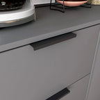Meuble de rangement moderne avec 3 tiroirs et une étagère réglable pour salon, bureau à domicile, entrée.