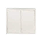Meuble mural moderne avec portes vitrées et étagères de rangement pour entrée, salon, salle de bain