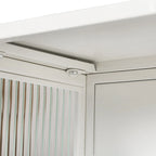 Meuble mural moderne avec portes vitrées et étagères de rangement pour entrée, salon, salle de bain