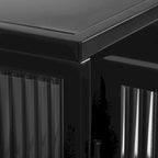 Meuble mural moderne avec portes vitrées et étagères de rangement pour entrée, salon, salle de bain