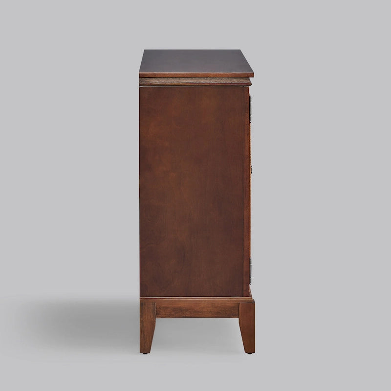 Buffet et vaisselier, meuble console d'appoint au style vieilli pour entrée, salon, chambre ou cuisine
