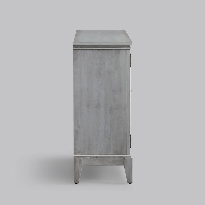 Buffet et vaisselier, meuble console d'appoint au style vieilli pour entrée, salon, chambre ou cuisine
