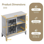 Buffet et vaisselier, meuble console d'appoint au style vieilli pour entrée, salon, chambre ou cuisine