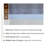 Buffet et vaisselier, meuble console d'appoint au style vieilli pour entrée, salon, chambre ou cuisine