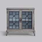 Buffet et vaisselier, meuble console d'appoint au style vieilli pour entrée, salon, chambre ou cuisine