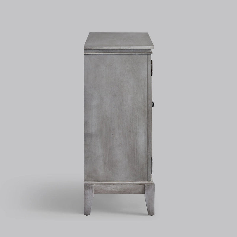 Buffet et vaisselier, meuble console d'appoint au style vieilli pour entrée, salon, chambre ou cuisine