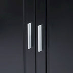 Armoire de rangement haute et large avec portes pour salle de bain/bureau, trois tiroirs - N/A