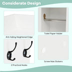 Armoire de rangement Gymax à installer au-dessus des toilettes avec porte coulissante de style grange, réglable