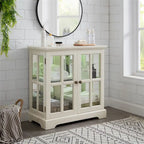 Vitrine vitrine LED en verre pour objets anciens avec portes à treillis