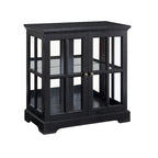 Vitrine vitrine LED en verre pour objets anciens avec portes à treillis