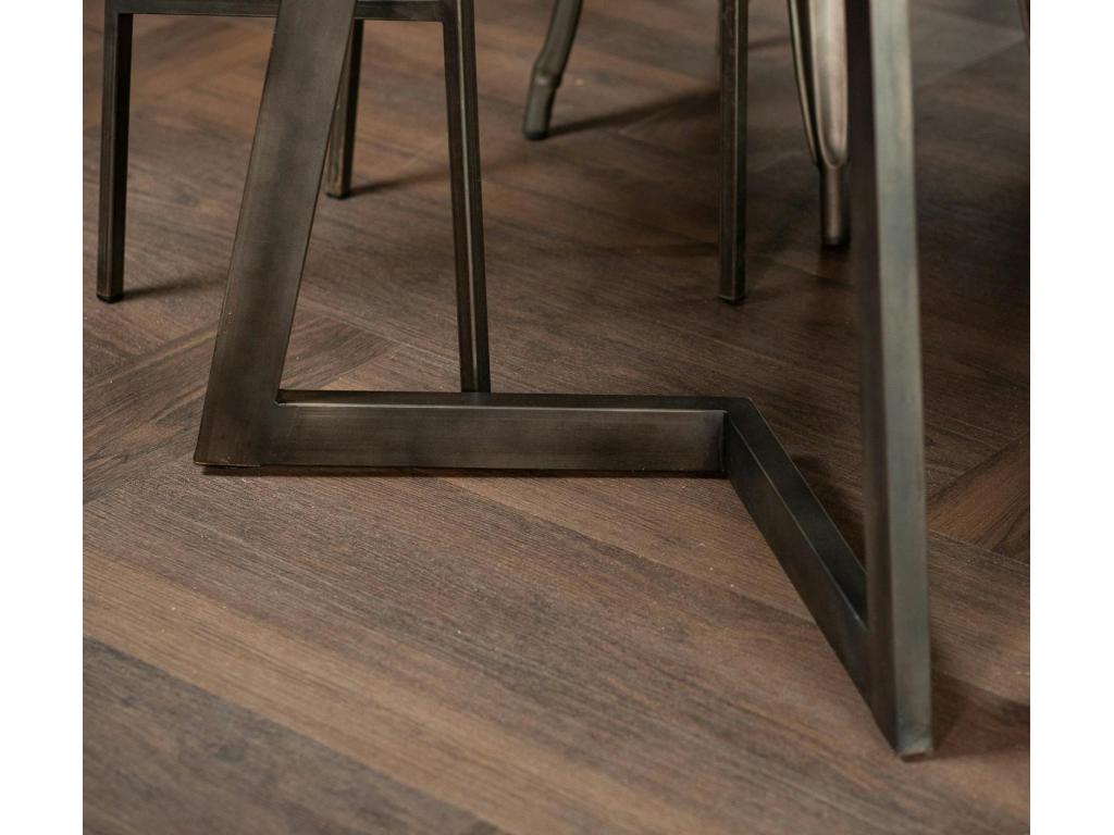 Table ¨¤ manger bois recyclé¨¦ teck pied Vertchez 220 cm Vertchez