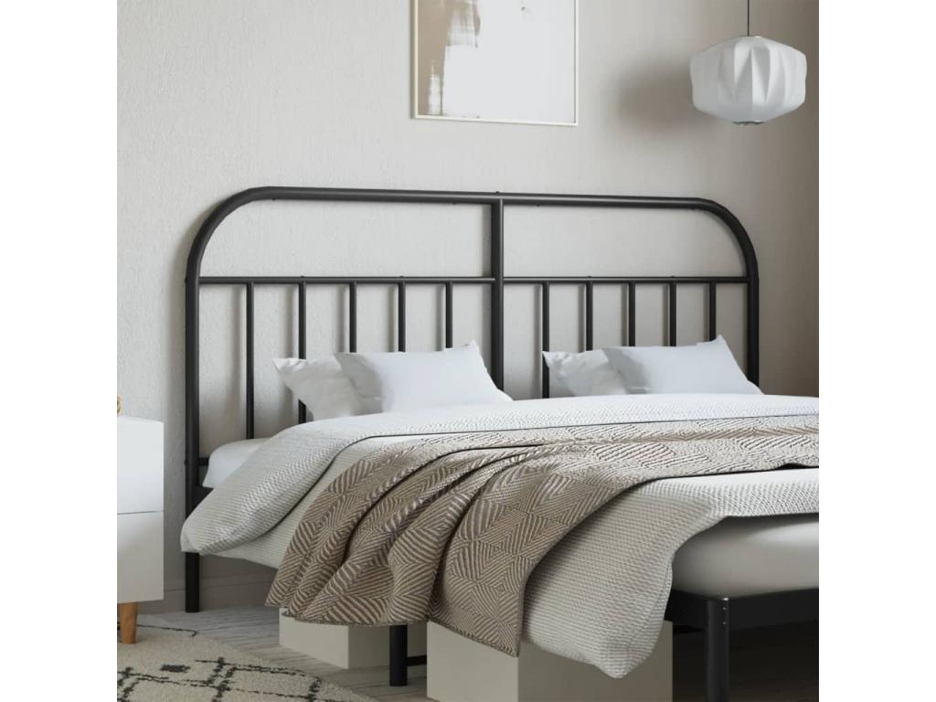 Tête de lit en métal noir 160cm
