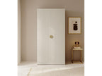 Armoire 2 portes avec tringle et tiroirs - 100 cm - gr¨¨ge - Vertchez