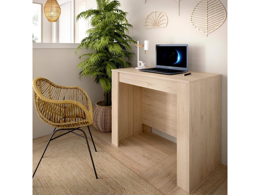 Console extensible Vertchez Console extensible multi-positions Table ¨¤ mangeoire polyvalente 54/239x90h77 cm Ch¨ºne