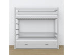 Lit superpos¨¦ en bois - avec tiroir pour matelas N03 Gris 100x190