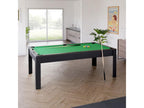 Billard Am¨¦ricain Vertchez 7Ft - 226.5x126.5x80 cm avec accessoires et plateau d'natoire - Couleur Noir