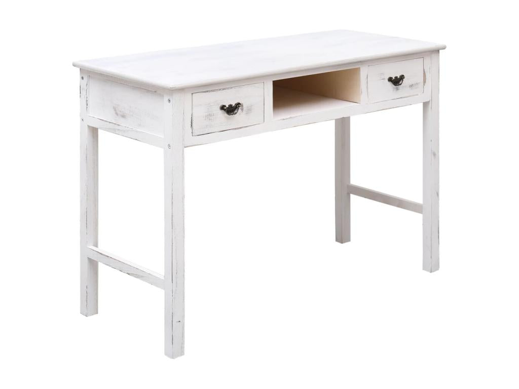Table console blanche antique 110x45x76 cm Bois