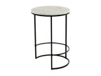 Table d'Appoint en Marbre Vertchez 64cm Blanc