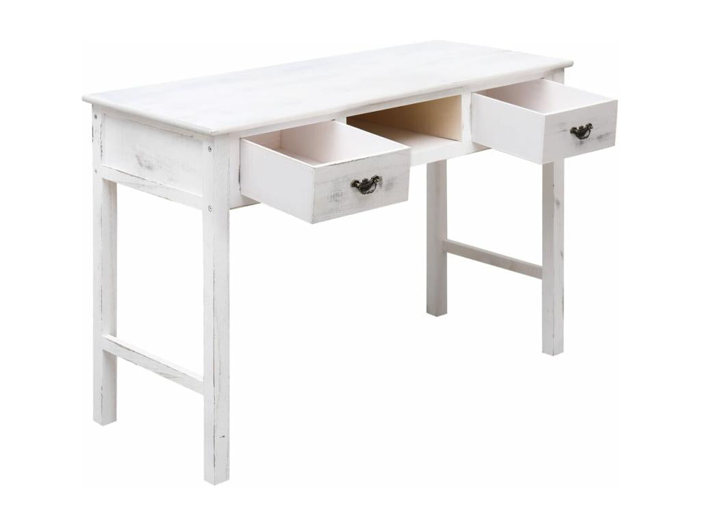 Table console blanche antique 110x45x76 cm Bois