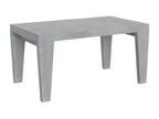 Table extensible 6¨¤ 20 places gris cendr¨¦ Vertchez 160¨¤ 420cm-Support 4 pieds