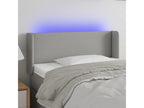 Tête de lit ¨¤ LED Gris clair 83x16x78-88 Tissu