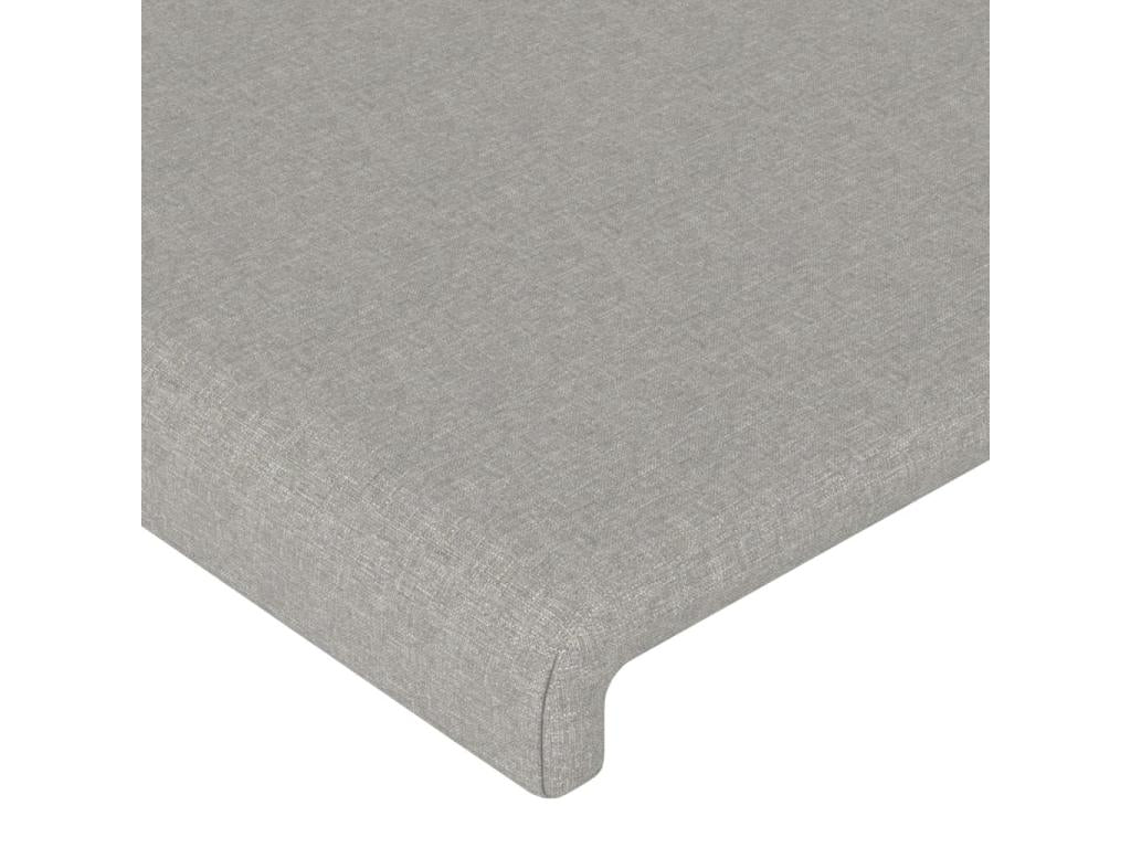 Tête de lit ¨¤ LED Gris clair 83x16x78-88 Tissu