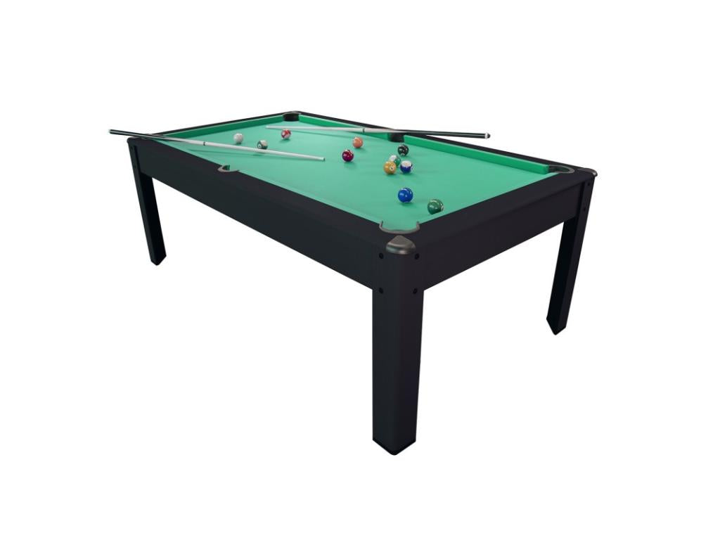Billard Am¨¦ricain Vertchez 7Ft - 226.5x126.5x80 cm avec accessoires et plateau d'natoire - Couleur Noir