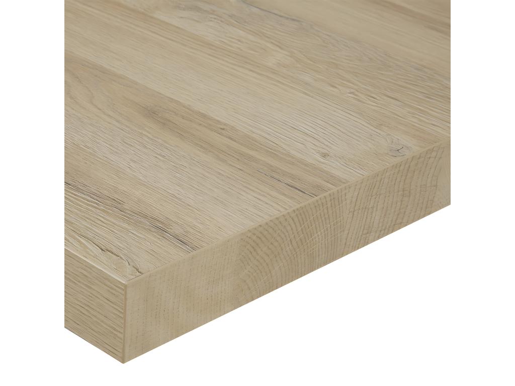 Vertchez - Table 200cm Aspect Bois French Vertchez Pi¨¨tement Crois¨¦ Noir