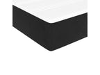 Lit ¨¤ sommier tapissier et matelas Noir 80x200 cm Velours