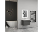 60cm Meuble salle de bain anthracite 2 portes avec une vasque ¨¤ poser Vertchez