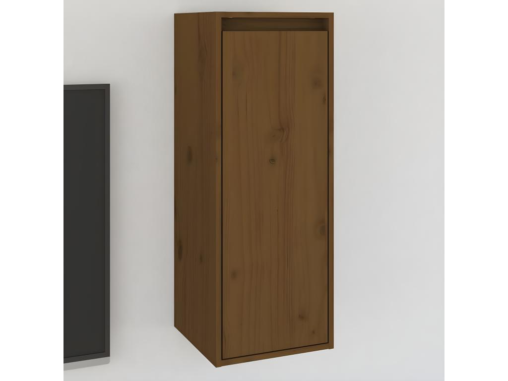 Armoire murale Marron miel 30x30x80 cm Bois de pin massif