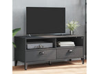 Meuble TV Vertchez gris anthracite bois de pin solide